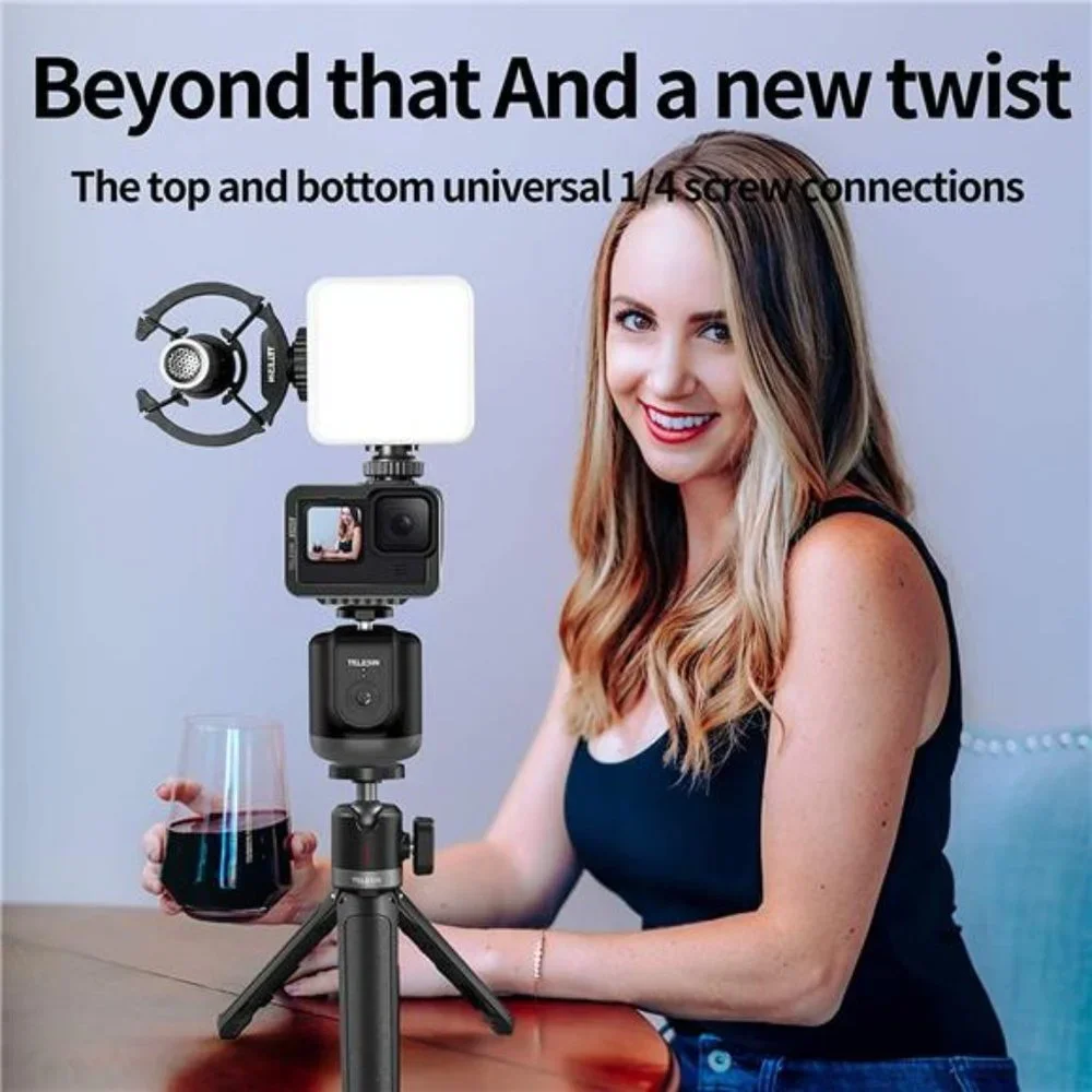 Auto Tracking Tripod with Remote, 360 Rotation, Robot Mount Holder